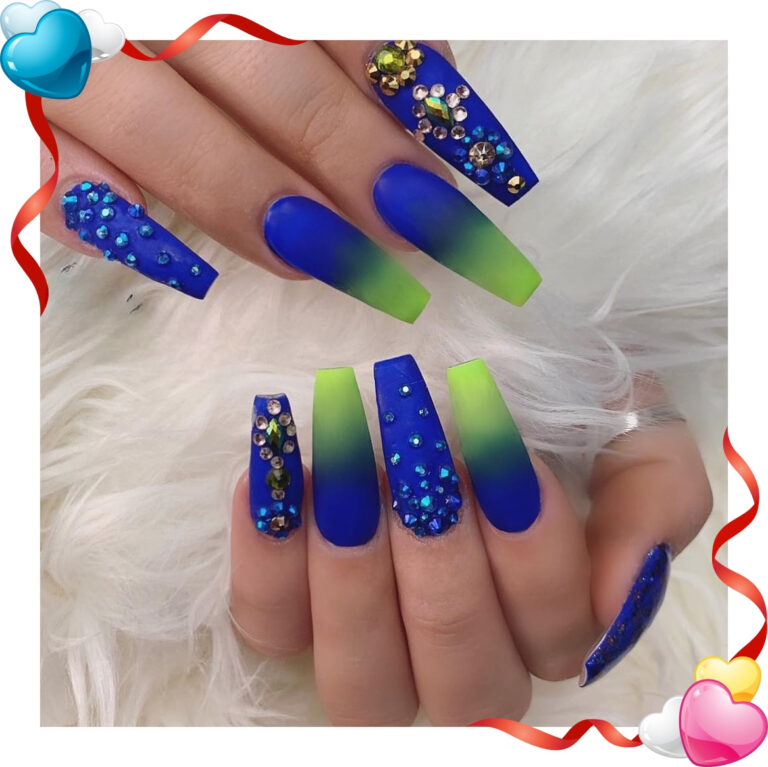 Neon Blue Nails to Light Up Your Hands