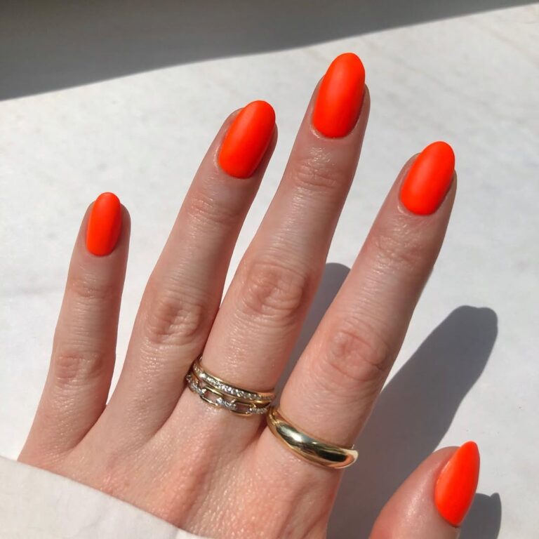Neon Red Orange NailsNeon Red Orange Nails Art for a Fun Style Art for a Fun Style