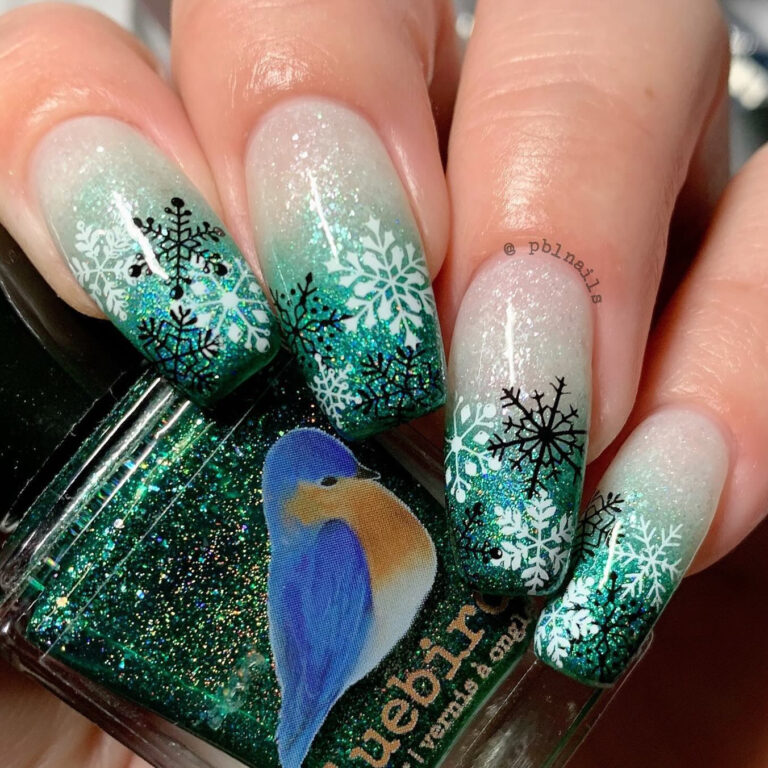 Shine Bright With Snowflake Sparkle Winter Nail Art Magic